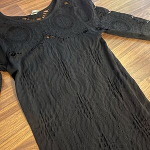 Elegant Black Lace Dress